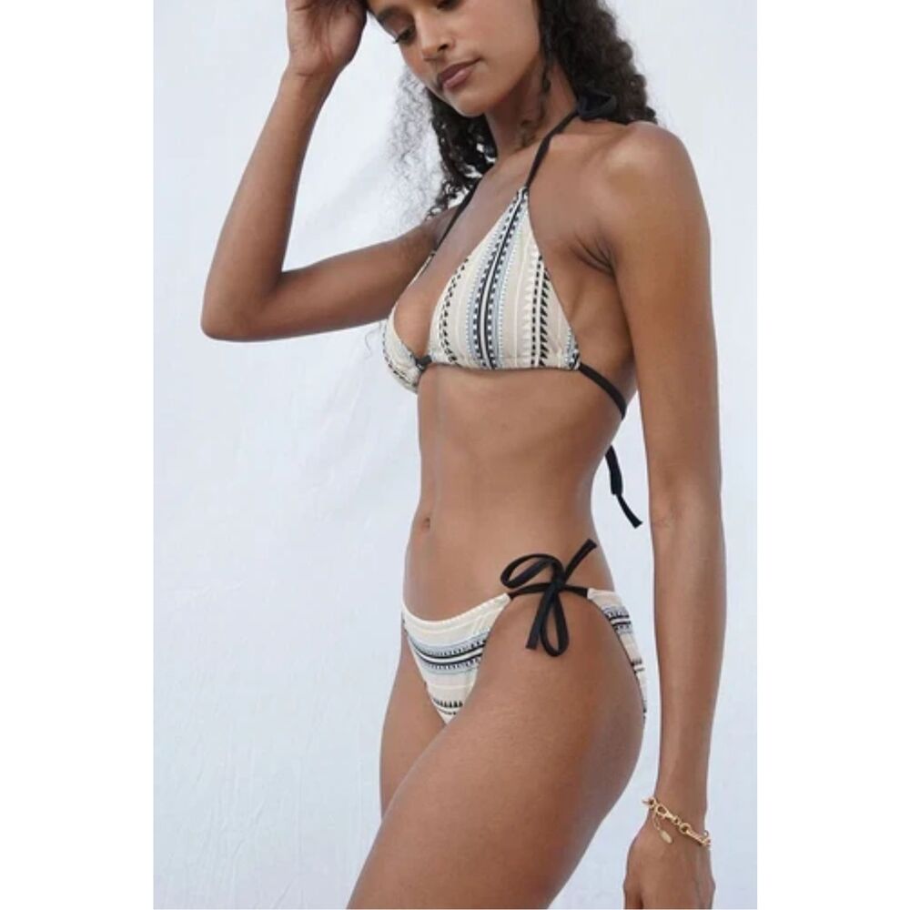 Lemlem Set Habiba Triangle String Top & Side Tie … - image 2